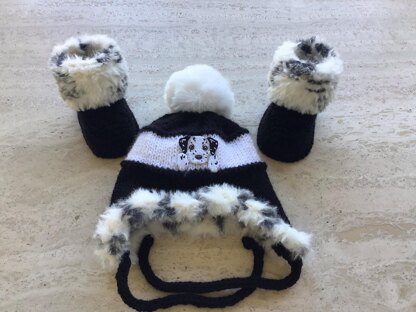 Baby Hat And Fur Boots