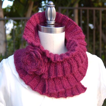 Ruffled and Ruched Scarf