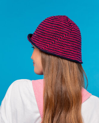 Happy Camper Bucket Hat - Free Crochet Pattern for Women in Paintbox Yarns Wool Blend DK by Paintbox Yarns
