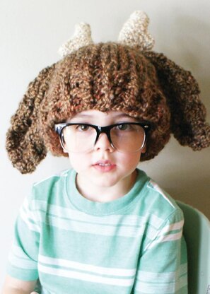 Chunky Deer Hat in Toddler, Child and Adult Sizes (hat012)