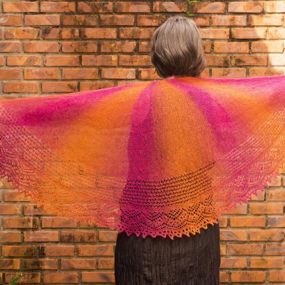 Firebird shawl