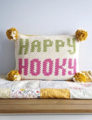 Happy Hooky Cushion