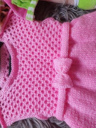 Pink honeycomb dress