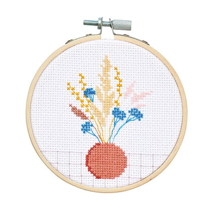 Rico Mini Dried Flowers Cross Stitch Kit
