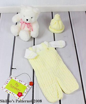 Baby Dungaree Outfit Knitting Pattern #91