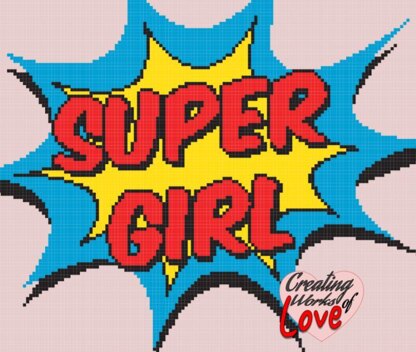 Super Girl POW Stitch Graphgan