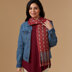 Valley Yarns #260 Taste of Burgundy Scarf WIF