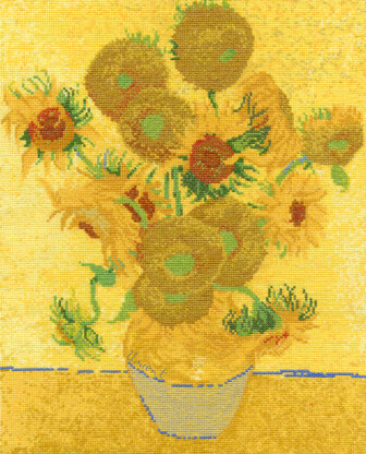 DMC The National Gallery - Van Gogh - Sunflowers - 25cm x 32cm