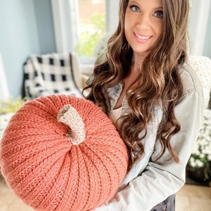 Hello Harvest Pumpkin Pillow