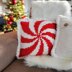 Peppermint Holiday Pillow Cover