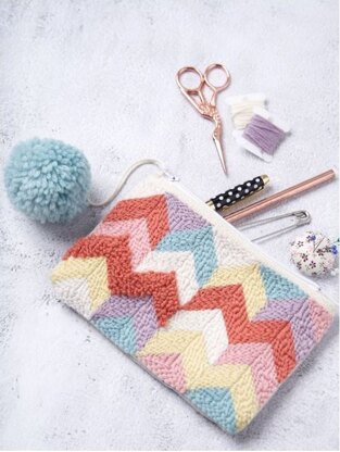 Zigzag Pouch in Anchor Tapisserie Wool - 0022500-00001-04 - Downloadable PDF