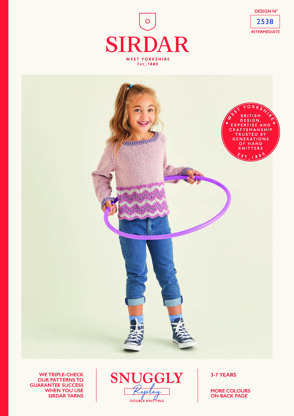 Children's Sweater in Sirdar Snuggly Replay DK - 2538 - Leaflet