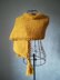 Mustard Maxi scarf stole with Tassels / Echarpe