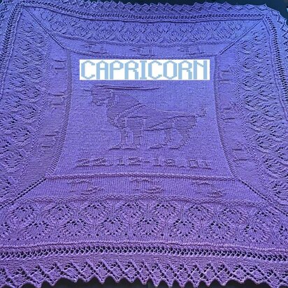 Nr. 12 Zodiac Capricorn Baby blanket