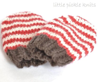 Stripe Baby Mittens