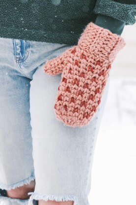 Knit-Look Morning Mittens