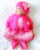 Knitting pattern Dolls 17-22", 0-3 Month Baby, Dress, Cardigan, Hat and Shoes