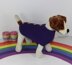 Back Button Up Garter Stitch Dog Coat