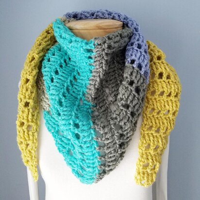 Fall Forward Triangle Scarf