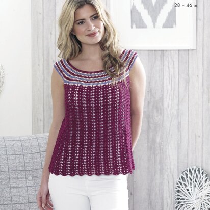 Tops in King Cole Giza 4Ply & Giza Cotton Sorbet- 5144 - Downloadable PDF