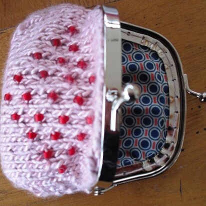 Precious beaded coin purse