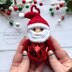 Santa Jingle Bell Ornament