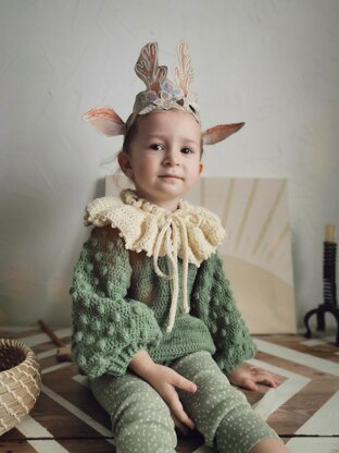 Princess Bobble Crochet Pattern baby jumper