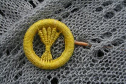 Wheat Ears Stole and Shawl Pin