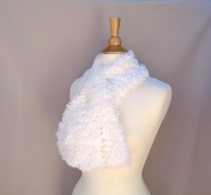 Fluffy Keyhole Scarf