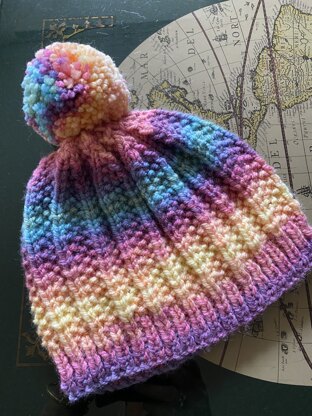 Slouch hat with Pom Pom