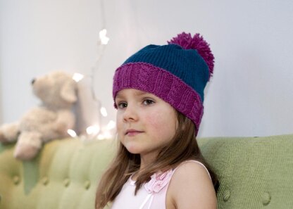 Naughty or Nice Pompom Hat