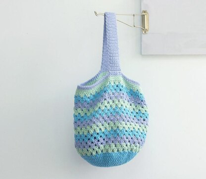 Granny Square Tote Market Bag