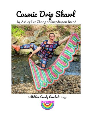 Cosmic Drip Shawl