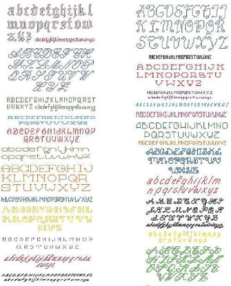 Backstitch Alphabets - PDF