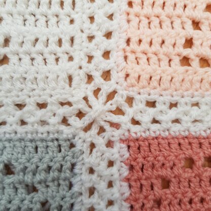 Bow Blanket Crochet Pattern - US Terms