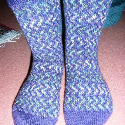 Zigzag socks