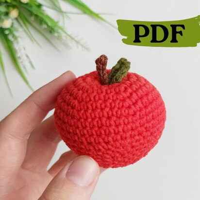 Crochet apple pattern