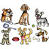 Sizzix Framelits Dies By Tim Holtz 23/Pkg - Crazy Dogs