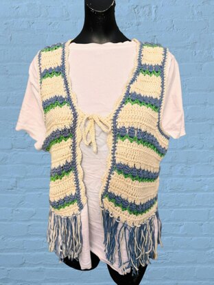 Tulip Crochet Waistcoat