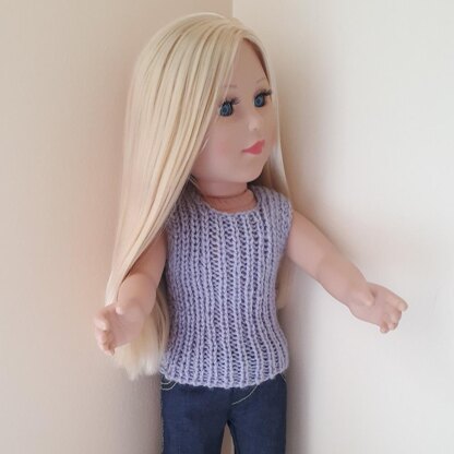 Parma Violet Vest for Doll