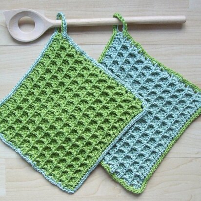 Waffle Stitch Potholders