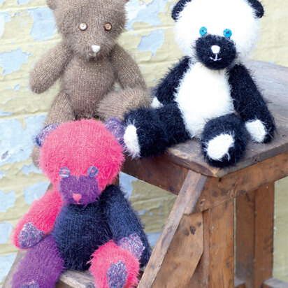 Bears Toy in Sirdar Ophelia, Freya and Snuggly DK - 7269