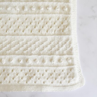 Angus Baby Blanket Knitting Pattern DK