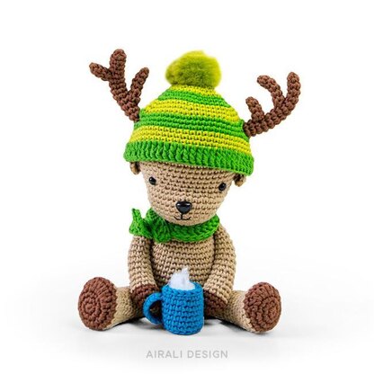 Dasher the amigurumi reindeer