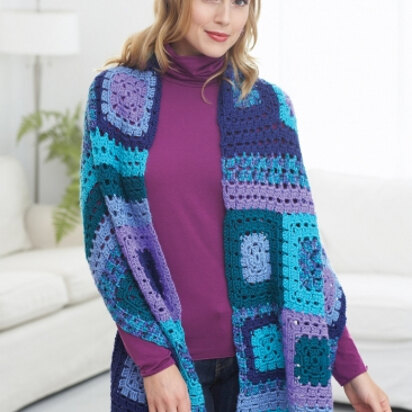 Out of The Box Shawl in Caron Simply Soft, Simply Soft Collection and Simply Soft Brites - Downloadable PDF