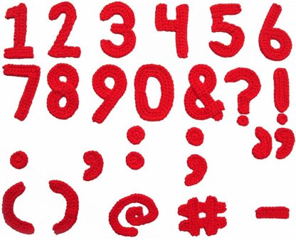 3 Pattern Multipack: Uppercase Alphabet, Lowercase Alphabet, and Number & Punctuation Motif Patterns