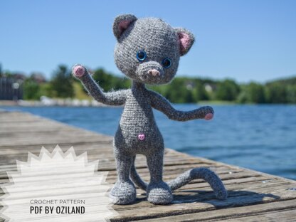 Crochet Amigurumi Pattern: Little Cat toy PDF