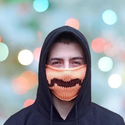 Mustache face mask