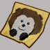 C2C Hedgehog Throw Blanket Cute Animal Chart Intarsia Crochet Pattern