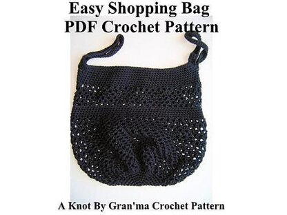 Easy Shopping Bag - PDF Crochet Pattern